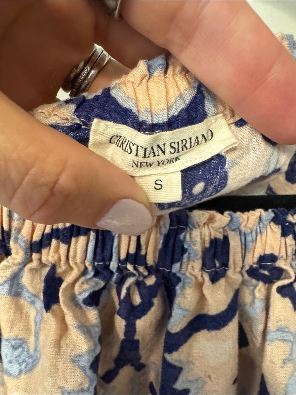 Christian Siriano Linen Blend Cropped Blouse, size S - Picture 3 of 4